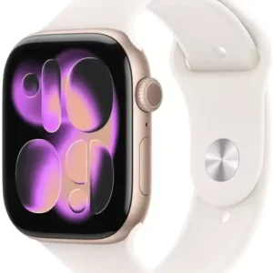 Умные часы Apple Watch Series 11 42 мм (алюминиевый корпус, розовое золото/легкие румяна, спортивный силиконовый ремешок M/L)