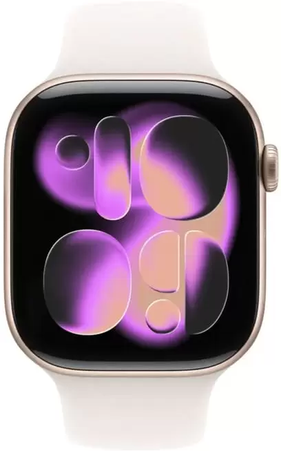 Умные часы Apple Watch Series 11 46 мм (алюминиевый корпус, розовое золото/легкие румяна, спортивный силиконовый ремешок S/M) — изображение 2