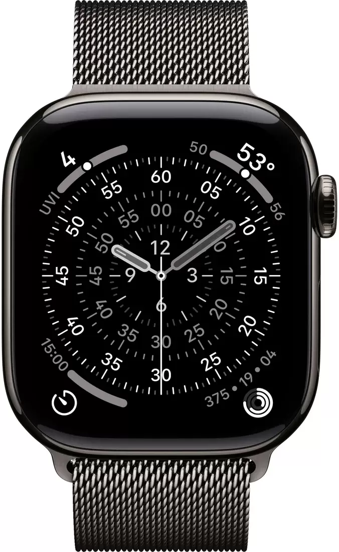 Умные часы Apple Watch Series 11 LTE 42 мм (титановый корпус, сланец/сланец, миланская петля) — изображение 2