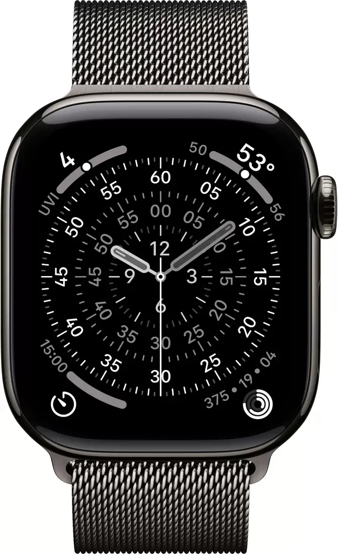 Умные часы Apple Watch Series 11 LTE 46 мм (титановый корпус, сланец/сланец, миланская петля) — изображение 2