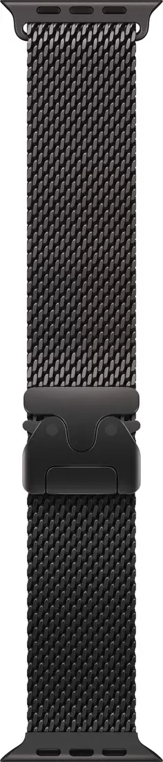 Умные часы Apple Watch Ultra 3 LTE 49 мм (титановый корпус, черный/черный, миланская петля M) — изображение 3