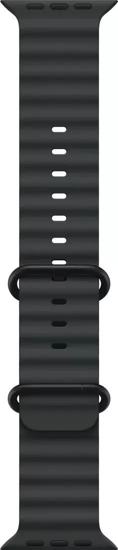 Умные часы Apple Watch Ultra 3 LTE 49 мм (титановый корпус, черный/черный, ремешок из эластомера) — изображение 3