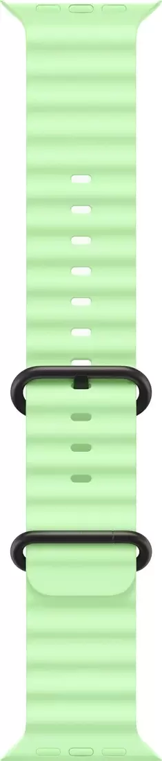 Умные часы Apple Watch Ultra 3 LTE 49 мм (титановый корпус, черный/салатовый, ремешок из эластомера) — изображение 3