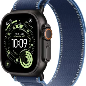 Умные часы Apple Watch Ultra 3 LTE 49 мм (титановый корпус, черный/синий, нейлоновый ремешок размера M/L)