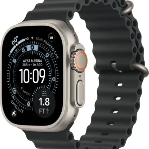 Умные часы Apple Watch Ultra 3 LTE 49 мм (титановый корпус, природный/черный, ремешок из эластомера)