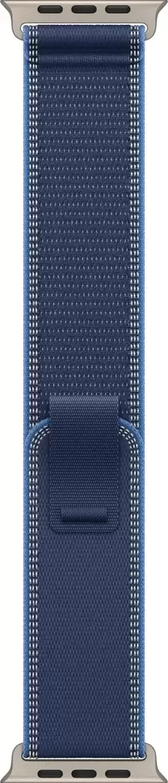 Умные часы Apple Watch Ultra 3 LTE 49 мм (титановый корпус, природный/синий, нейлоновый ремешок размера S/M) — изображение 3