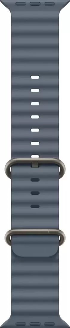 Умные часы Apple Watch Ultra 3 LTE 49 мм (титановый корпус, природный/синий, ремешок из эластомера) — изображение 3