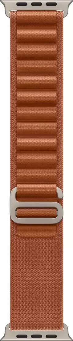 Умные часы Apple Watch Ultra 3 LTE 49 мм (титановый корпус, природный/терракота, текстильный ремешок размера M) — изображение 3