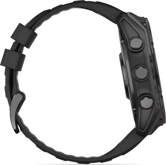 Умные часы Garmin Fenix 8 Sapphire 51мм (угольно-серый DLC, пепельно-черный силиконовый ремешок) — изображение 9