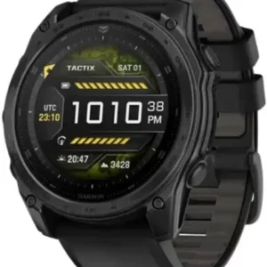 Умные часы Garmin Tactix 8 AMOLED 51 мм (с черным силиконовым ремешком)