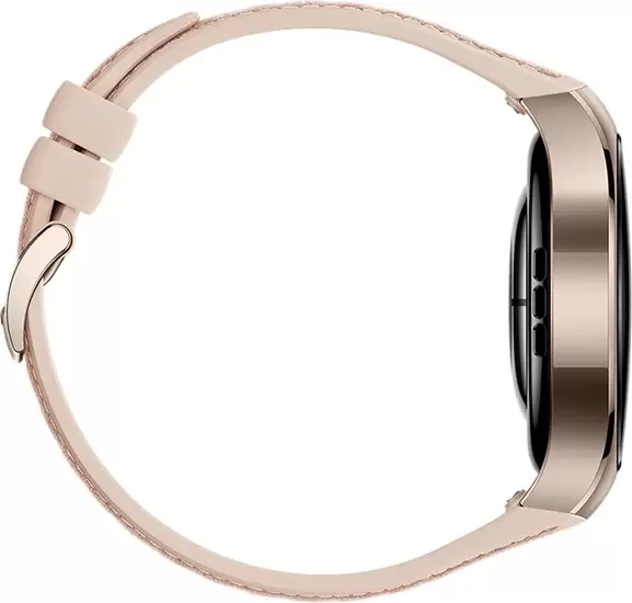 Умные часы Huawei Watch 5 42 мм (песочный, с бежевым силиконовым ремешком, международная версия) — изображение 6