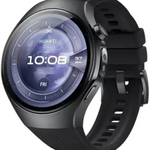 Умные часы Huawei Watch 5 46 мм (черный, с черным силиконовым ремешком, международная версия)