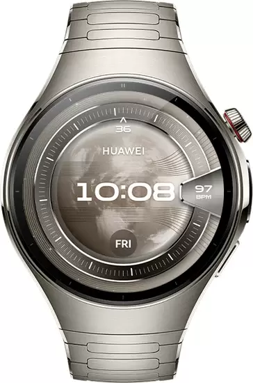 Умные часы Huawei Watch 5 46 мм (титановый, с титановым браслетом, международная версия) — изображение 3