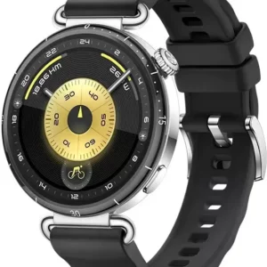 Умные часы Huawei Watch GT 6 41 мм (серебристый, с черным силиконовым ремешком, международная версия)