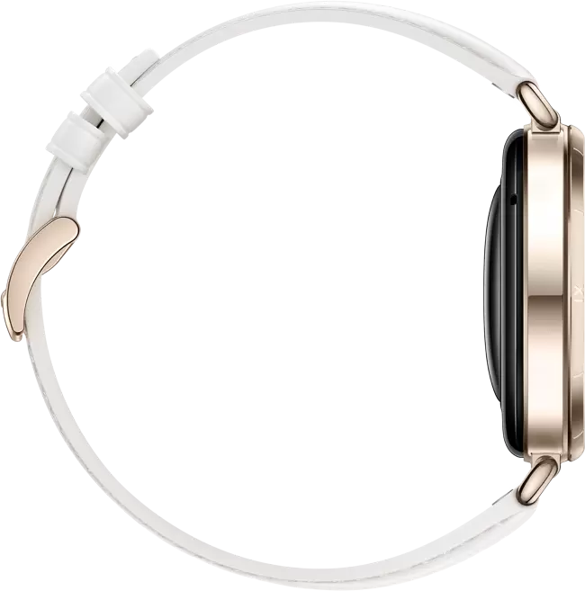Умные часы Huawei Watch GT 6 41 мм (золотистый, с белым кожаным ремешком, международная версия) — изображение 4
