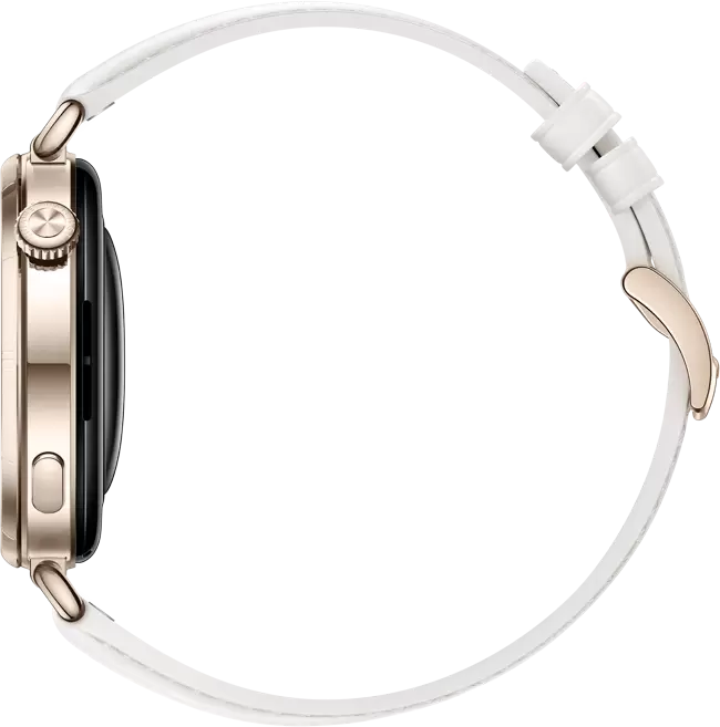 Умные часы Huawei Watch GT 6 41 мм (золотистый, с белым кожаным ремешком, международная версия) — изображение 5