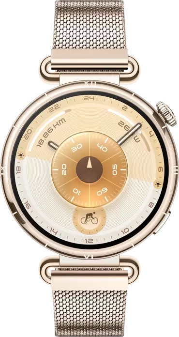Умные часы Huawei Watch GT 6 41 мм (золотистый, с золотистым миланским браслетом, международная версия) — изображение 2