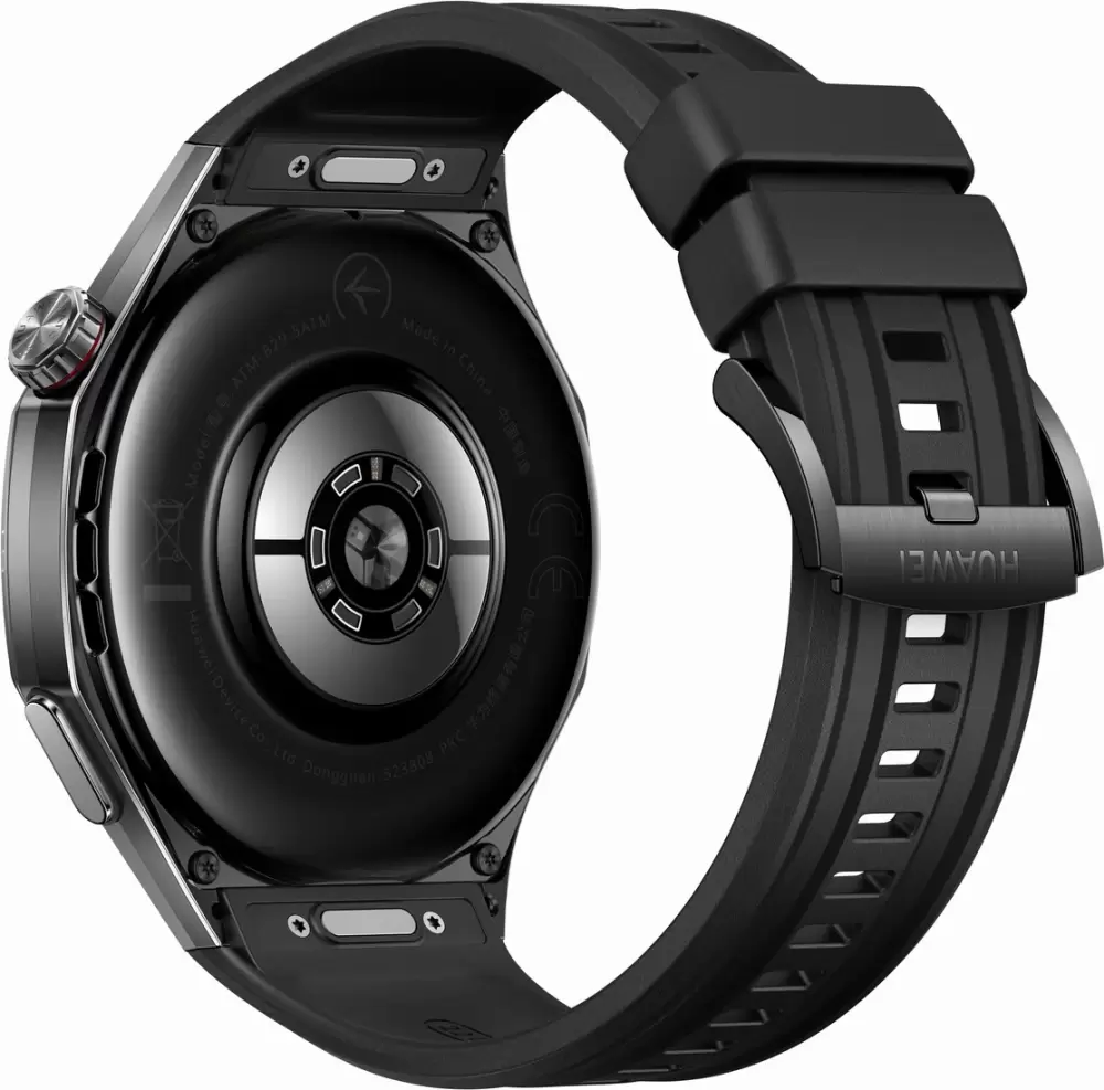 Умные часы Huawei Watch GT 6 Pro 46 мм (черный, с черным силиконовым ремешком, международная версия) — изображение 2