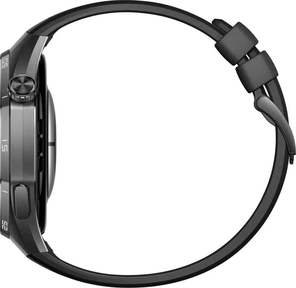 Умные часы Huawei Watch GT 6 Pro 46 мм (черный, с черным силиконовым ремешком, международная версия) — изображение 3