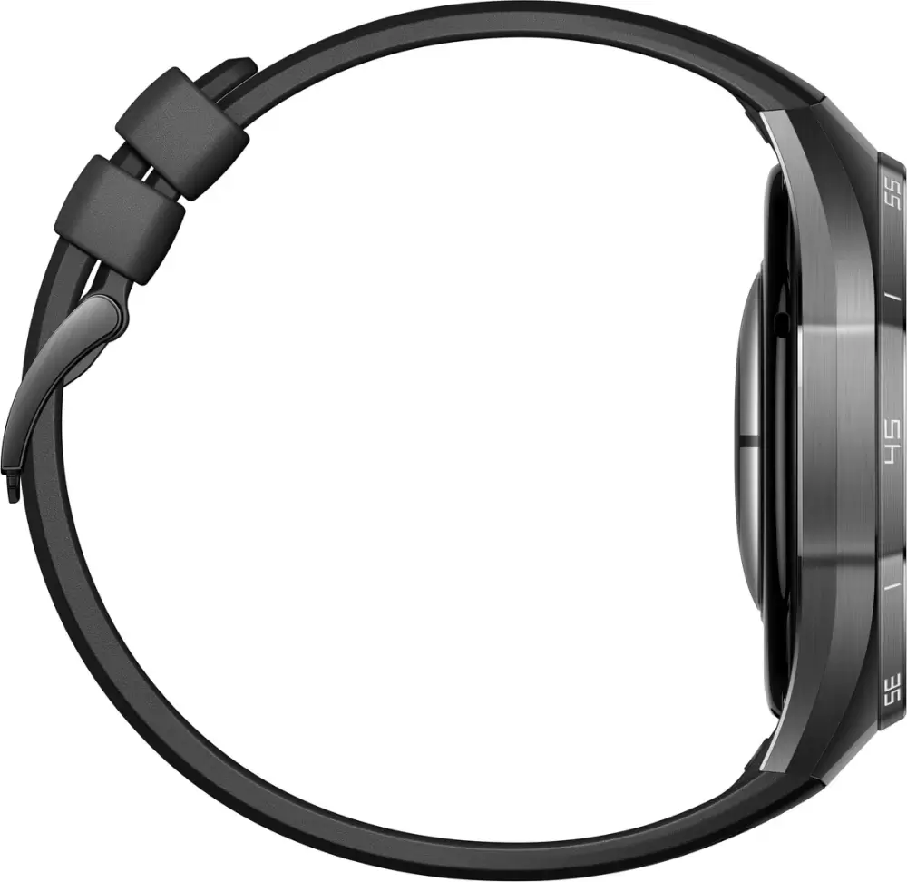 Умные часы Huawei Watch GT 6 Pro 46 мм (черный, с черным силиконовым ремешком, международная версия) — изображение 4