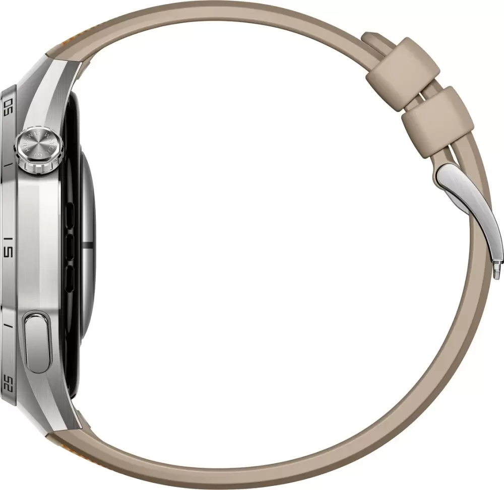 Умные часы Huawei Watch GT 6 Pro 46 мм (серебристый, с коричневым плетеным ремешком, международная версия) — изображение 3